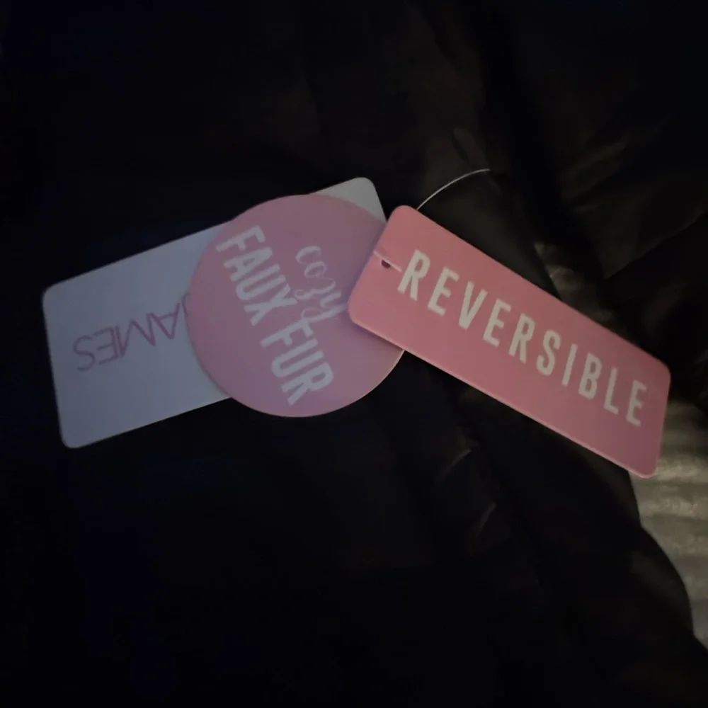 Kids Black Puffer Jacket with Leopard-Print Hood Lining - Picture 6 of 6